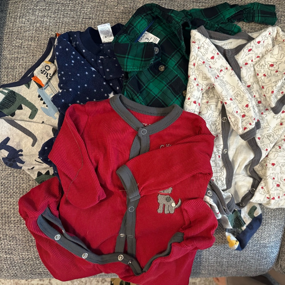 Carter's Colorful Kids Tops - Red, Green, Navy, White